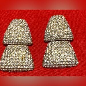Vintage Jarin Rhinestone Earrings. Signed